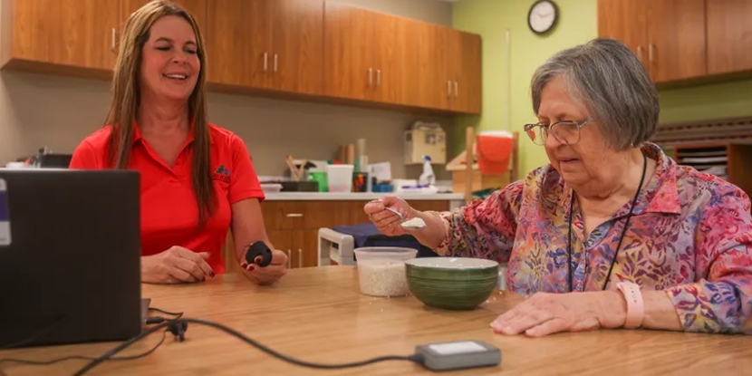 New device helping people recover from strokes at Allied Services