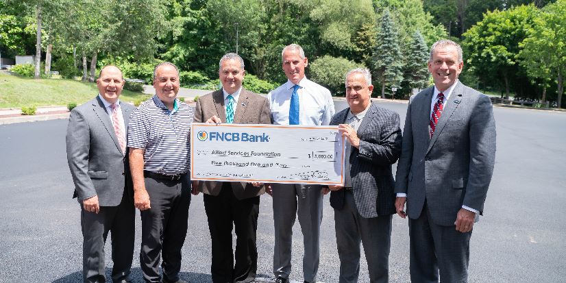 FNCB Bank donates $5,000 to support vocational training programs at Allied Services