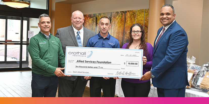 Crothall Healthcare Donates $10,000 in Support of Team Allied Services