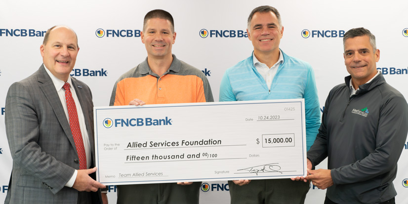 FNCB Bank donates $15,000 to Allied Services