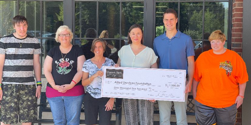 Gertrude Hawk Chocolates Donates $1,500 to Support Vocational Training Programs at Allied Services