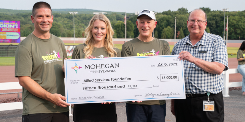 Mohegan Pennsylvania Donates $15,000 to Support Pediatric Rehabilitation at Allied Services