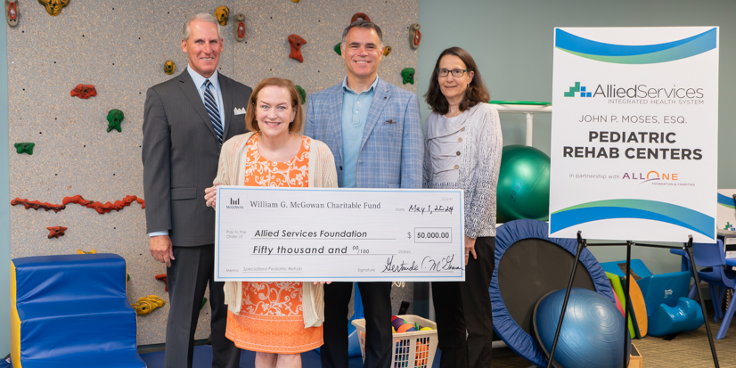 Allied Services receives $50,000 Grant from William G. McGowan Charitable Fund