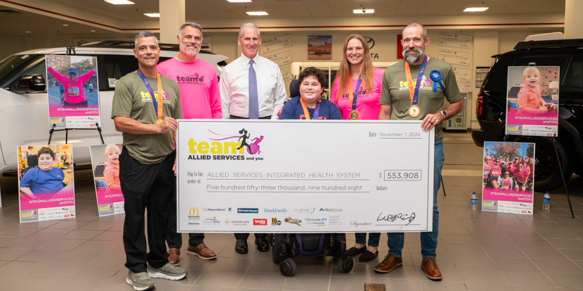 Team Allied Services 2024 raises over $550,000 to sustain pediatric rehab programs