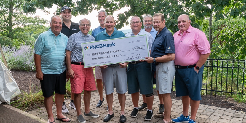 FNCB Bank donates $5,000 to support vocational training programs at Allied Services
