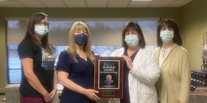Allied Services Wilkes-Barre Transitional Rehab Unit celebrates U.S. News & World Report Best Nursing Homes Award