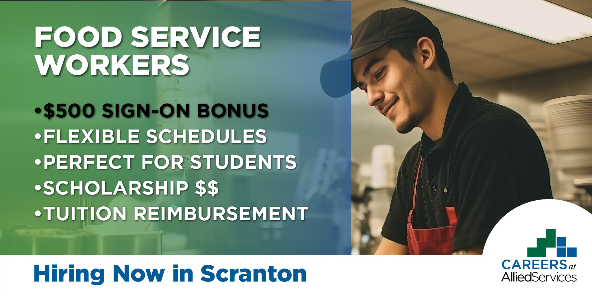 Hiring Now in Scranton Cooks & Food Service Workers