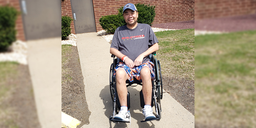 man in wheelchair